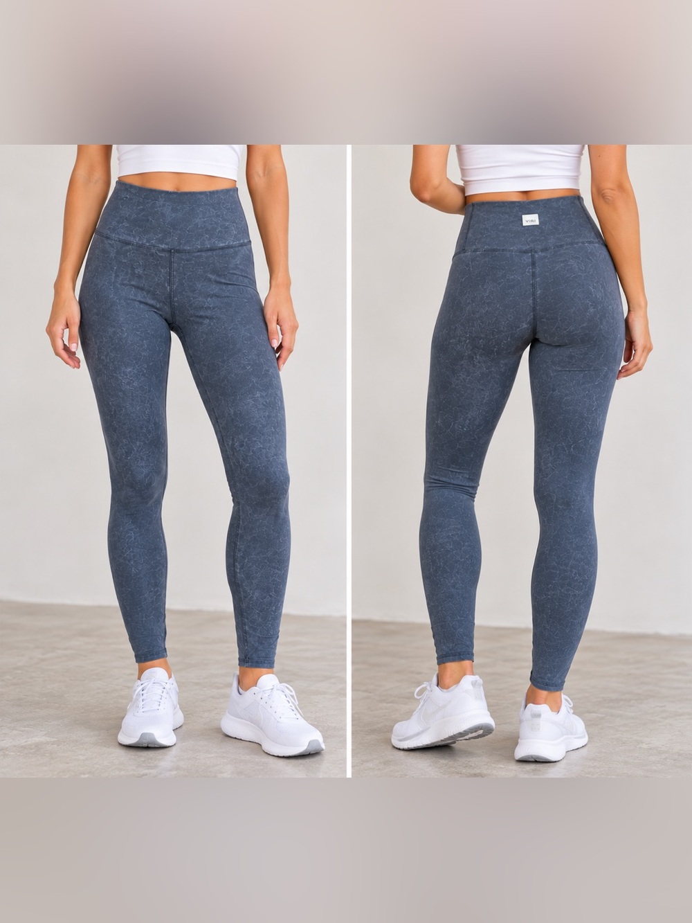🩶✨ Vuori Mineral Wash Marbled High-Rise Leggings Size S | MSRP $98 🖤